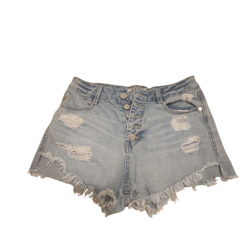 Refuge Distressed Denim Women Shorts, Size4
